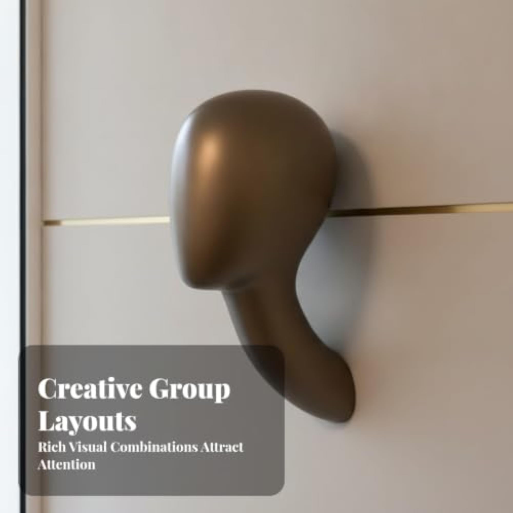 Long Neck Wall-Mounted Head Molded Display