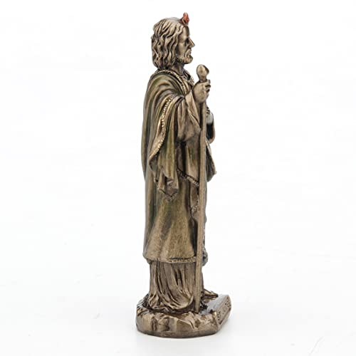 Estatua miniatura pintada a mano de San Judas Apóstol miniatura 6