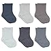 bistyle Baumwolle 6 Paar Baby Socken für Neugeborene Säugling 0-3 Monate bis 2-3 Jahre | Duftend Baby Socken | Jungen Mädchen Kleinkind Socken (as3, age, 0_month, 6_months, Anthrazit)