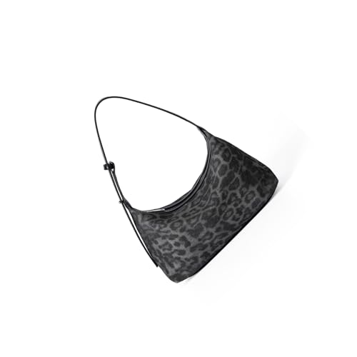 Sac sous les bras léopard en toile : sacoche compacte et facile à assortir pour femme active