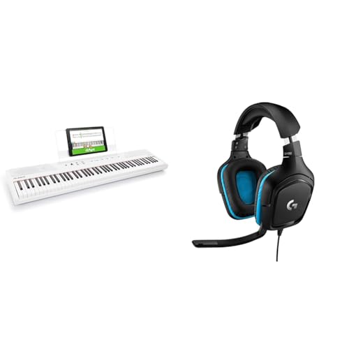Alesis Recital - E Piano 88 Tasten für Einsteiger mit Halbgewichteten Volle Größe Klavier & Logitech G432 kabelgebundenes Gaming-Headset