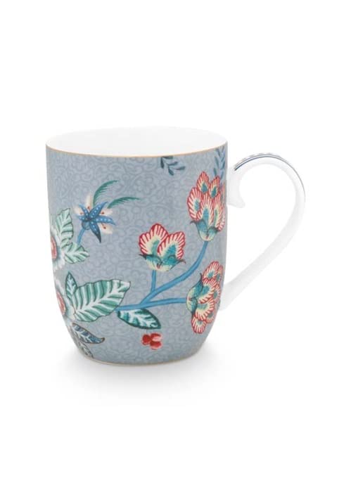 Pip StudioFlower Festival Mug with Handle Light Blue 145 ml