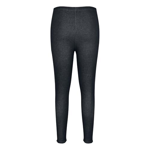 HGps8w Plus Size Jeggings for Women Fake Jeans High Waisted Skinny Denim Printed Casual Versatile Trousers with Pockets4