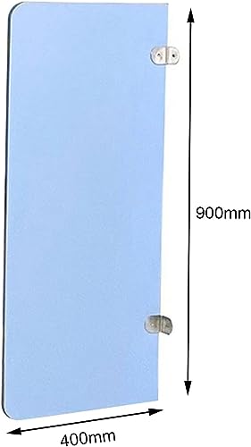 Pantalla de privacidad para orinal, tabique divisor impermeable para baños masculinos, panel divisor mural de madera para escuelas, jardines de infancia y centros comerciales (azul o blanco) miniatura 2