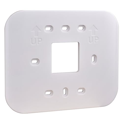 Heagstat Thermostat Wall Plate Cover - Conceal Imperfections and Beautify Your Wall (Off-White)