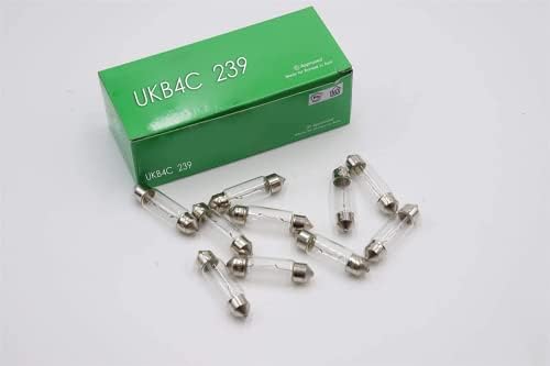 10 X 239 Festoon Bulbs 12V 5W – For Number Plate & Interior Lights, S8.5d Fit