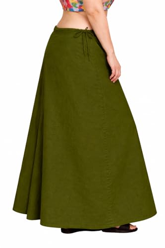 Image of CITIX Pure Cotton Petticoat for Woman Saree | Adujastable Drawstring Waist