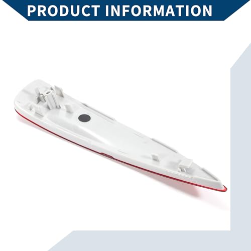 Image of No.5216352100 Bumper Reflector for Toyota Yaris 2012-2014 without Sport Bumper /Rear Right Bumper Reflector Side Marker /Durable ABS / 1 Pc Red