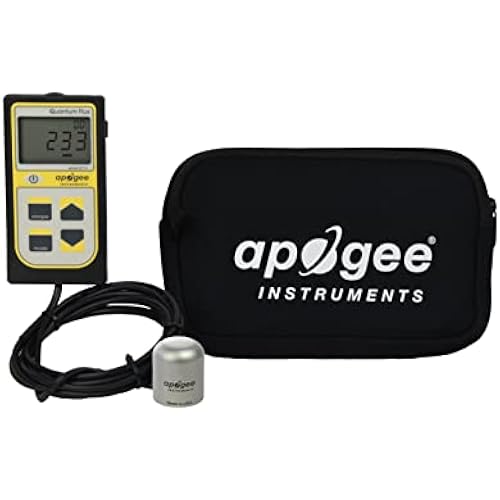 Apogee Instruments MQ-610: 400-750 nm ePAR Quantum Meter - for Extended Range LED Greenhouse Grow Lights, Sunlight, and Plant Care
