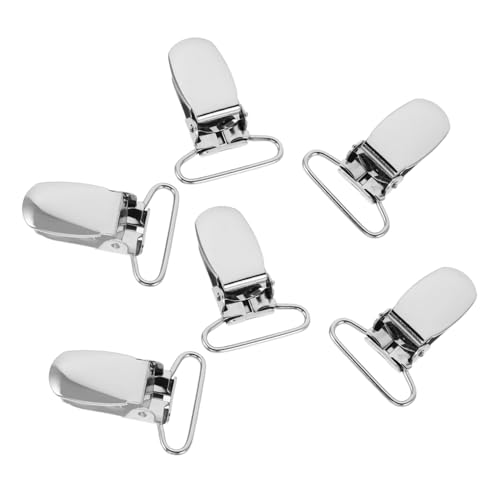 Pinces métalliques à clips de sangle blanche couture maintien - 2