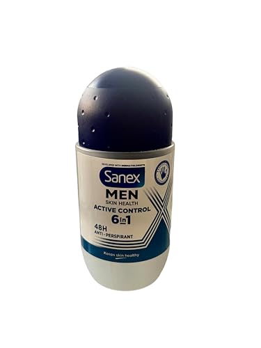 3 x Sanex Men Dermo Active Control Roll-On Deodorant for Normal Skin 50 ml