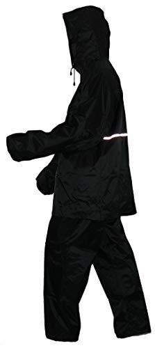 protectWEAR Motorradregenkombi, Regenanzug, 2-teilig, glanz-schwarz RK-RS11-L