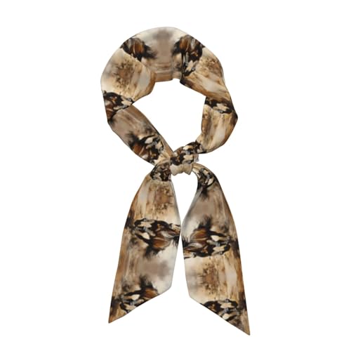 XZDLXJ Élégante écharpe en satin pour rendez-vous, voyage, séance photo, style et mode, noir, taille unique