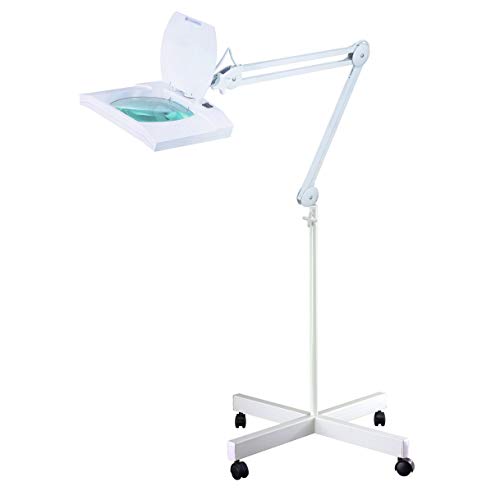 🔥 Flash Sale Artiva USA LED9322F Multi-Function 31" Full Spectrum LED Magnifying Floor Lamp with Caster, 31 inches, White
