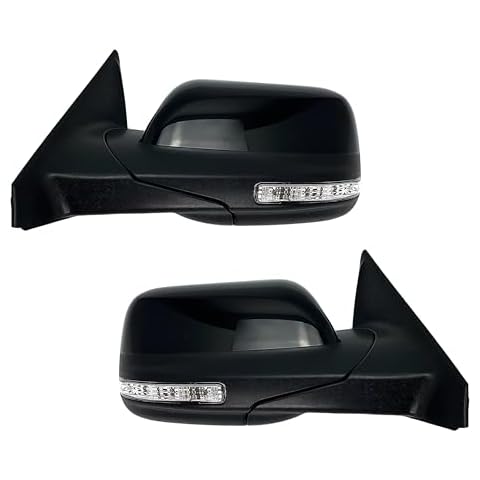 Spieg FO1320554 FO1321554 Side Mirror Set for 2016-2019 Ford Explorer | Pair Side View Mirror Assembly with Power Adj Heated Glass Puddle Lamp Spotter Glass Turn Signal Light | Paint to Match 7 Pins Cover