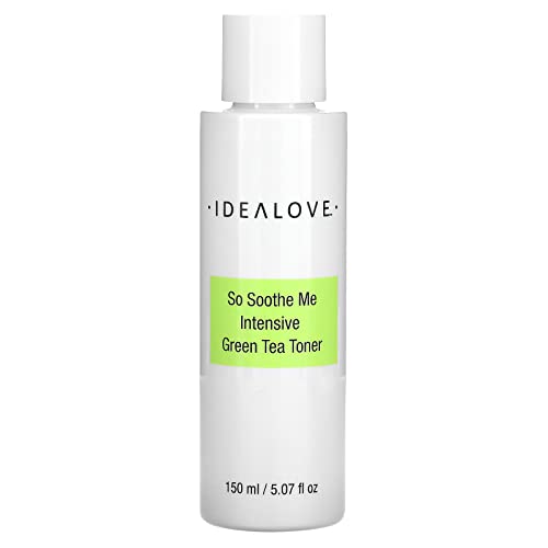 Intensive Green Tea Toner By Idealove - Soothing & Balancing Toner With Antioxidants From Green Tea, Plus Botanicals, Probiotic, & Hyaluronic Acid - Helps Restore Optimal Ph Levels - 5.07 Fl Oz #TOP2