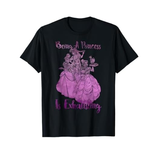 Princesa Disney Ser princesa es agotador Purple Fill Camiseta