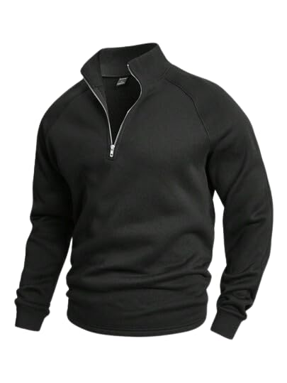 trillion Men's Half Zipper Solid Sweatshirt for Men | Zipper Sweat Shirt Men-picture-12