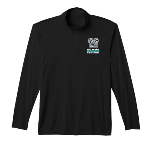 Reel-to-Reel Tape Recorder Analog HiFi Quarter-Zip Top