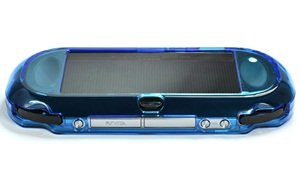 Capa dura de proteção azul claro COSMOS ® para PlayStation PS VITA 1000, serve apenas para botão ova