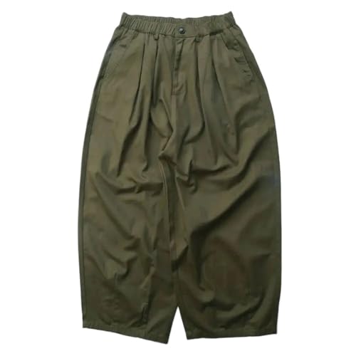 Men's Loose Wide Leg Pants Cargo Color Work Casual Curved Knife Pant