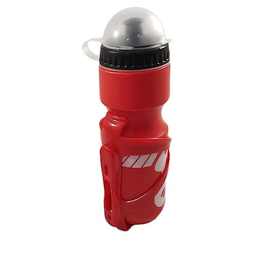 Botella de agua para bicicleta, manillar, soporte para bebidas, botella deportiva con soporte, soporte para bebidas para BMX E Bike Downhill DH Gravelbike Mountain Bike MTB 750 ml