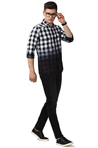 Image of Van Heusen Men's Checkered Slim Fit Shirt