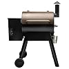 Traeger Grills Pro 22 Electric Wood Pellet Grill and Smoker Bronze 572 Square Inches Cook Area 450 Degree Max Temperature Meat Probe 6 in 1 BBQ Grill