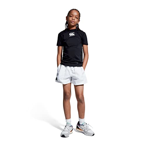 Canterbury Unisex Jugend CCC Rugby Schutzweste, Schwarz/Weiß/Silber, MB UK