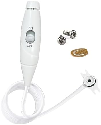 Flosser Replacement Handle Standard Water Hose Plastic Handle with Water Flosser Replacement Jet Tip Compatible with WP-100 WP-300 WP-660 WP-900, Pack of 1 Handle Hose (Grey)