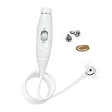 Flosser Replacement Handle Standard Water Hose Plastic Handle with Water Flosser Replacement Jet Tip Compatible with WP-100 WP-300 WP-660 WP-900, Pack of 1 Handle Hose (Grey)