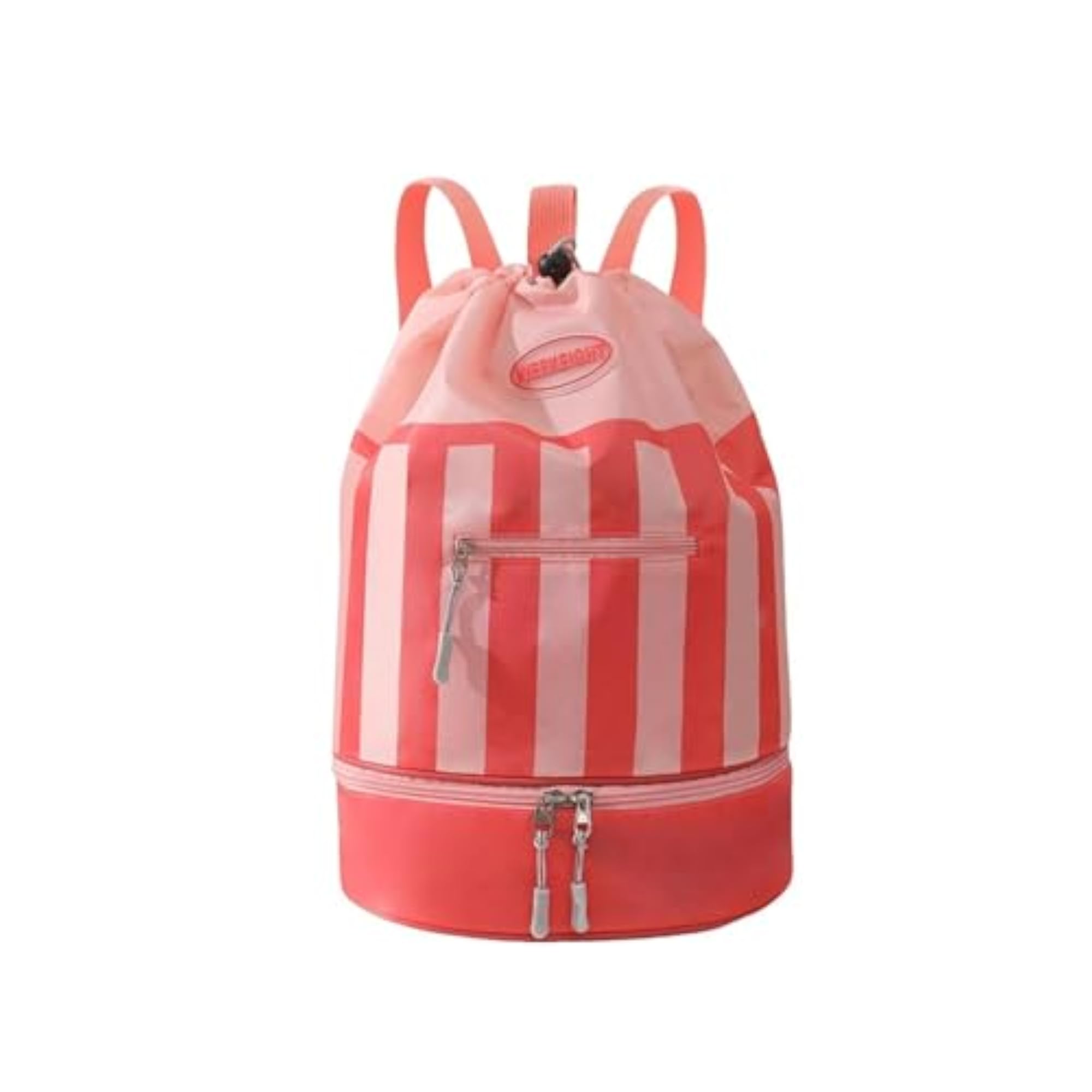 Kids Drawstring Backpack Swimming Bag, Red