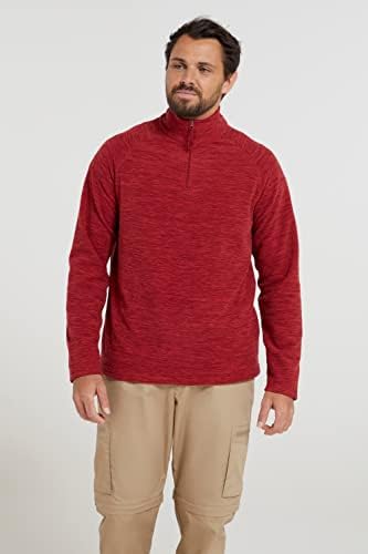 6. Bild von Mountain Warehouse Snowdon Herren-Fleece-Pullover - warme, leichte Fleecejacke mit Reißverschluss, zum Wandern, im Winter oder Outdoor XXS