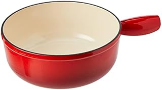 KUHN RIKON 32056 Fondue Pot Induction cast Iron 24cm, Red, 30.3 x 21 x 7 cm