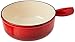 KUHN RIKON 32056 Fondue garnek indukcyjny żeliwo 24 cm, czerwony, 30,3 x 21 x 7 cm