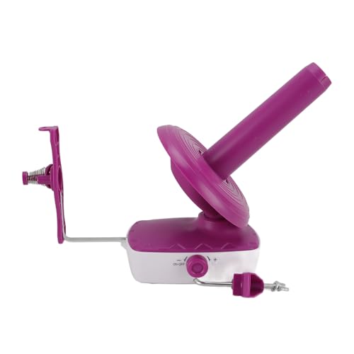 Electric Yarn Winder Premium ABS Craft Large Yarn Cake Spinner Knitting Crocheting (19 * 18 * 16cm)
