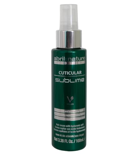 abril et nature - Concentrado Pelo Profesional - Cuticular Sublime - Cabellos Castigados, Gruesos y/o Porosos - Concentrado Capilar Reparador - Sellador de Puntas - Ácido Hialurónico - 100 ml