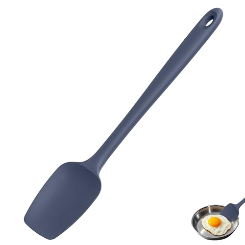Image of U-Taste 14 inch Long Silicone Spoonula, 600F High Temp Spatula, Midnight Blue