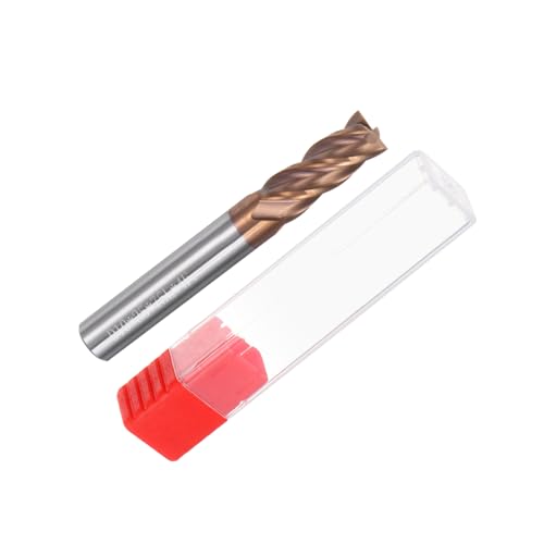Image of uxcell 10mm Dia 10mm Shank Square Nose End Mill 4 Flutes HRC50 Carbide AlTiN Coated CNC Router Bits Cutter Tools for End Milling CNC Machining