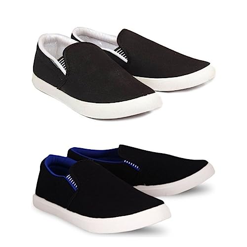 Image of HOTSTYLE Premium Casual Shoes Slip On Sneakers for Men |Combo Pack of 2|176