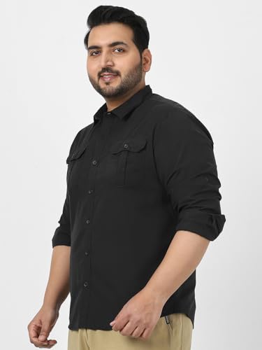 Image of Urbano Plus Men's Cotton Full Sleeve Regular Fit Casual Solid Shirt