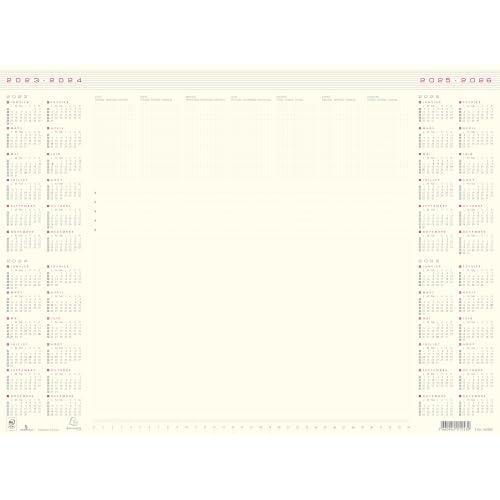 Lot de 10 Bloc sous-main 25 feuilles 85 g/m², millésimé 4 ans