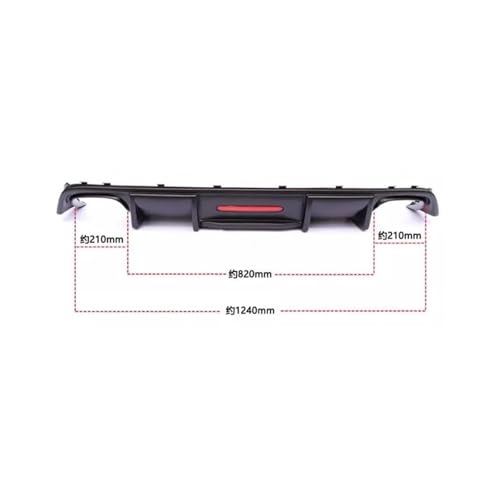 Lèvre Arrière Spoiler Wing Passat CC avec Diffuseur Lumière LED Intégré - 3