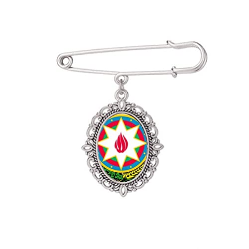 Broche Baku Azerbaïdjan M pour ajuster une robe ou un grand châle