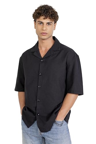 Image of Aatman Men's Half Sleeve | Casual | Box Fit | Cuban Collar Shirt