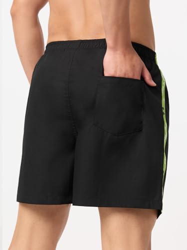 Image of The Souled Store Official Stranger Things: Hawkins Mens and Boys Regular fit Graphic Printed Cotton Green Color Men Boxer Shorts