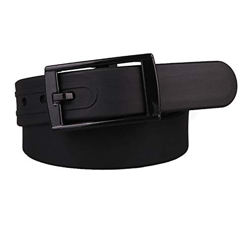 Andongnywell Rubber Silicone Belt Women Men Adjustable Belt with Plastic Buckle Golf Belts Waterproof Belts Waistbelt