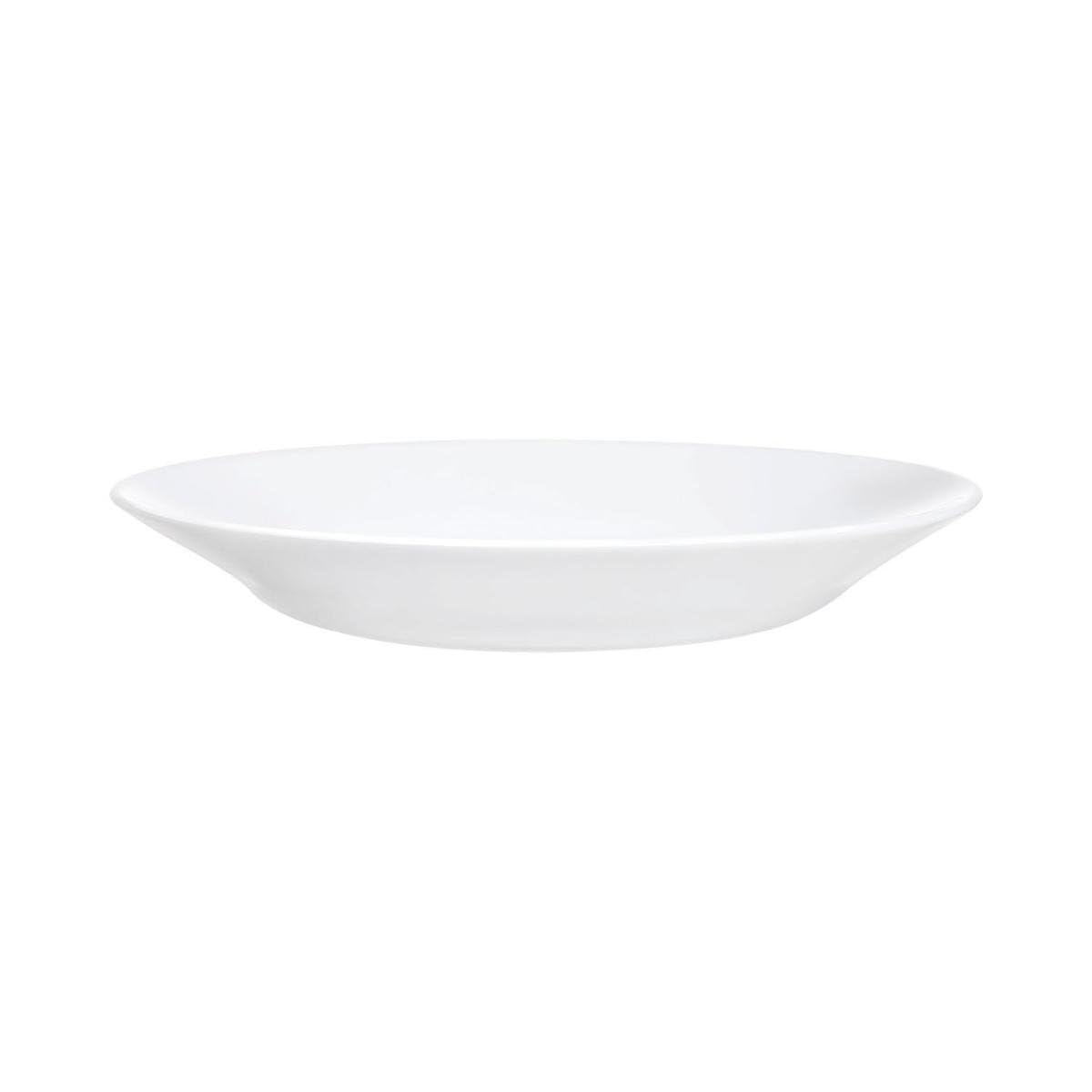 Arcoroc Set de 6 platos hondos Restaurant de vidrio opal 22,5 cm