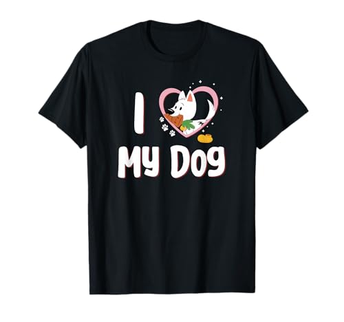 Disney Bolt I Love My Dog Centered Filled Portrait T-Shirt