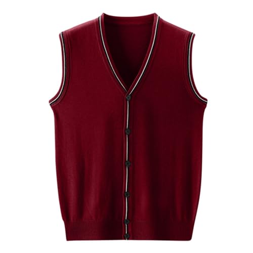 Dgoopd Sweater Vest for Men Button Down V Neck Sweater Sleeveless Knited Sweaters Lightweight Casual Fall Sweaters Vests3